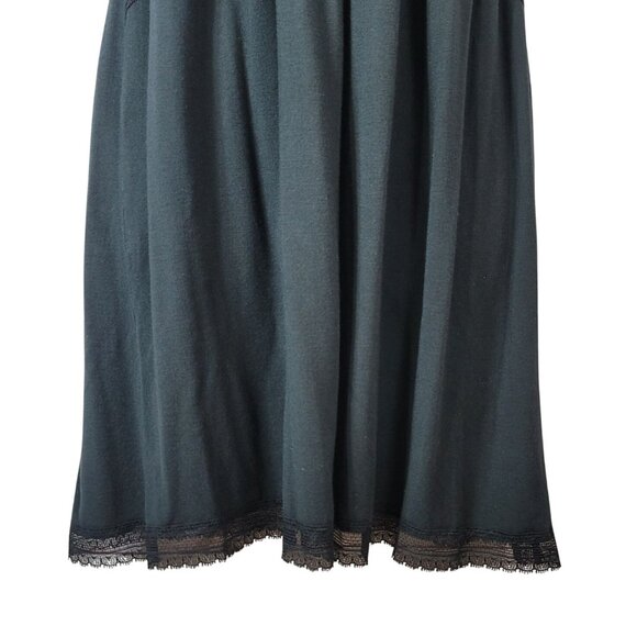 Victoria's Secret Chemise Black Large Adj Strap Lace Racerback Nightie Modal - Picture 3 of 7